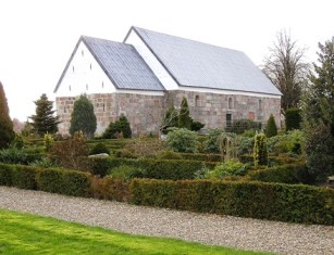 Her er et billede af Brørup gl. kirke