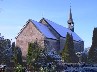 Her er et billede af Malt Kirke