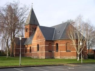 Her er et billede af Vejen Kirke